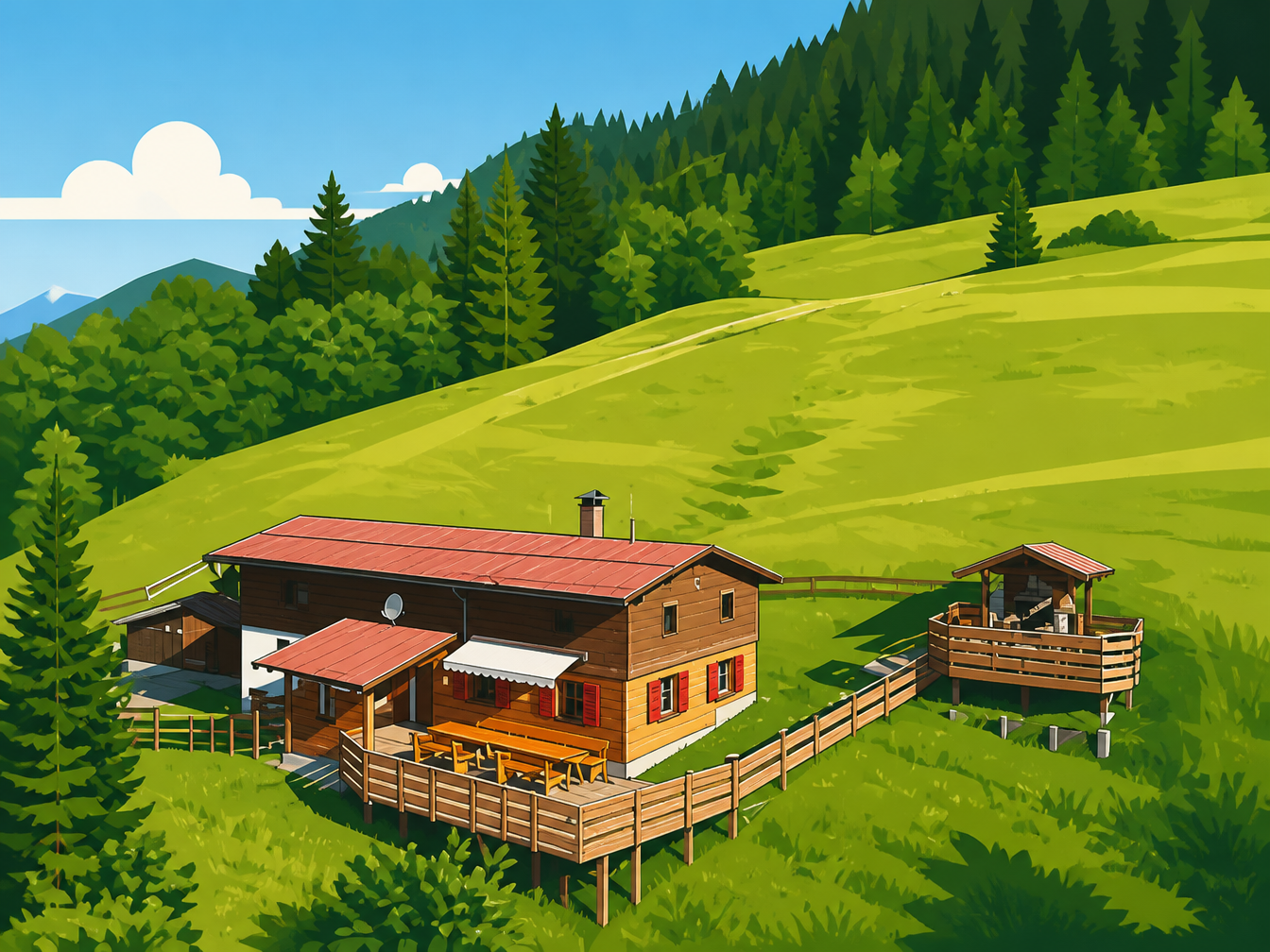 Die Fluhhütte im Allgäu